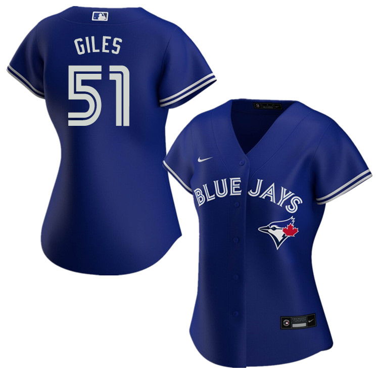 Nike Women #51 Ken Giles Toronto Blue Jays Baseball Jerseys Sale-Blue